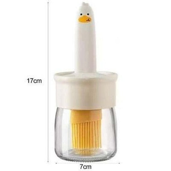 Cartoon Cooking Silicone Bottle Oil Dispenser Brush