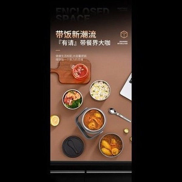 USB Multi-layer Insulated Lunch Box Double Layer Heated Bento Box Portable Sealed Stainless Steel Food Warmer Rice Cooker. Type: Lunch Boxes & Totes.