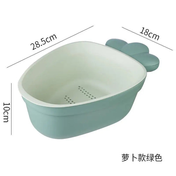 Double-Layer Kitchen Drain Basket
