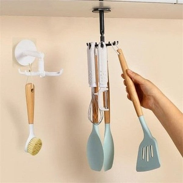 No Drill Wall Hanging 360 Degree Rotating Storage Hook