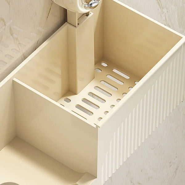 Plastic Suction Cup Hair Dryer Holder, Punch-free Space Saving Hair Dryer Storage Rack