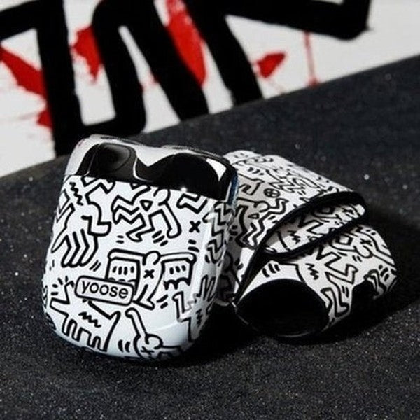 Yoose Mini-S Keith Haring Joint Design Portable Waterproof Electric Shaver, IPX7 Small Alloy Whole Body Razor. Personal Care. Shaving & Grooming: Electric Razors.