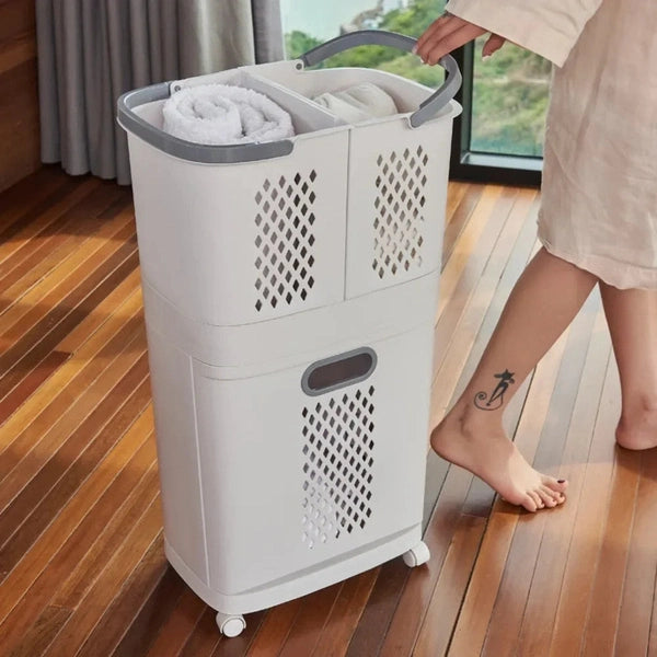 Laundry Basket with Wheels