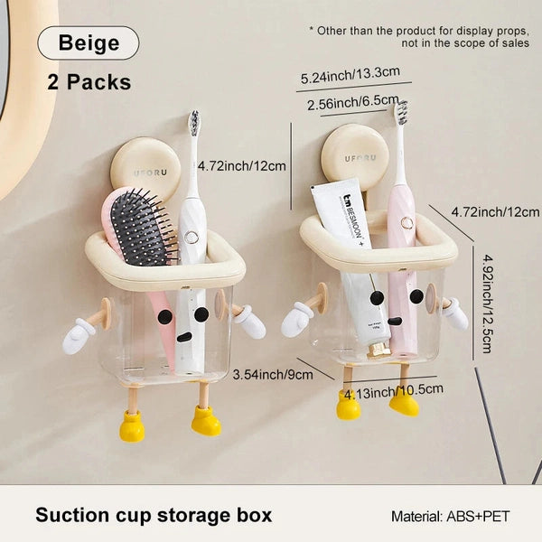 Toothbrush Holder Wall-Mounted, Perforation-Free