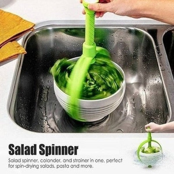 Rotating Drainer Salad Basket Fruit Strainer