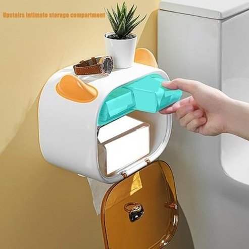 Little Devil Shape Toilet Paper Holder Wall-Hanging Tissue Box Bathroom Shelf Punch-Free Paper Towel Dispenser. Bathroom Accessories. Type: Toilet Paper Holders.