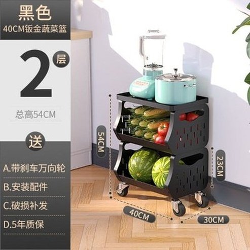 Modern Metal Kitchen Trolleys Simple Wheeled Cart