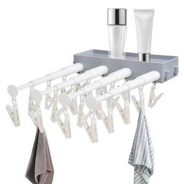 Space Saving Expandable Wall Mounted Clothes Drying Rack