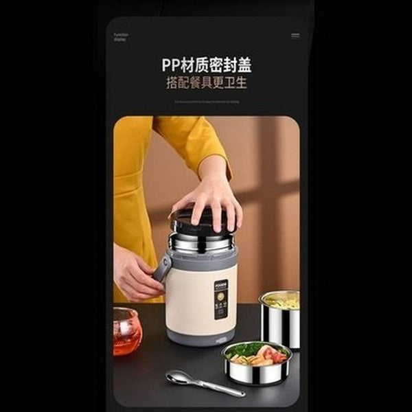 USB Multi-layer Insulated Lunch Box Double Layer Heated Bento Box Portable Sealed Stainless Steel Food Warmer Rice Cooker. Type: Lunch Boxes & Totes.