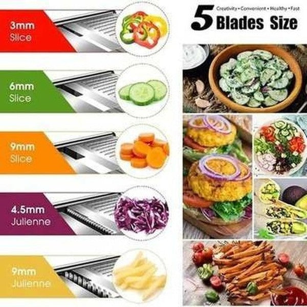 Stainless Steel Adjustable Mandoline Vegetable Slicer