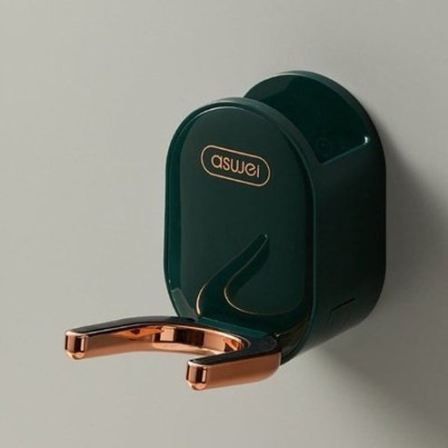 Hair Dryer Rack Wall-Mounted Bathroom Organizer Shelf with Hidden Hook Bathroom Storage Holder. Bathroom Accessories. Type: Bathroom Accessory Mounts.