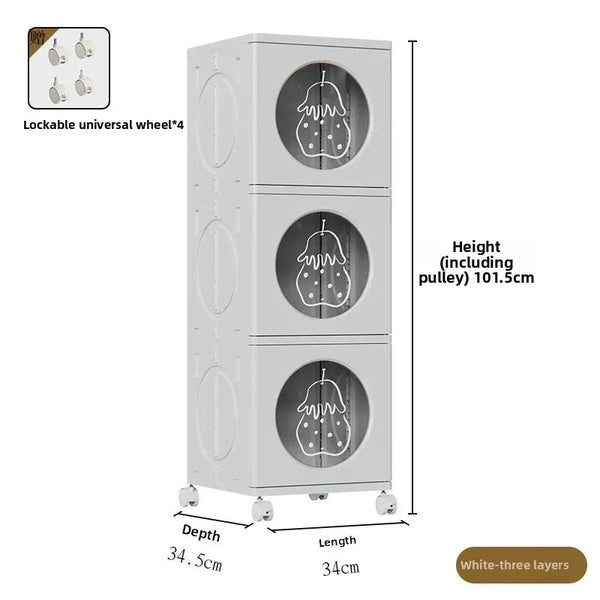 Folding Storage Cabinet, Toy and Snack Store Locker