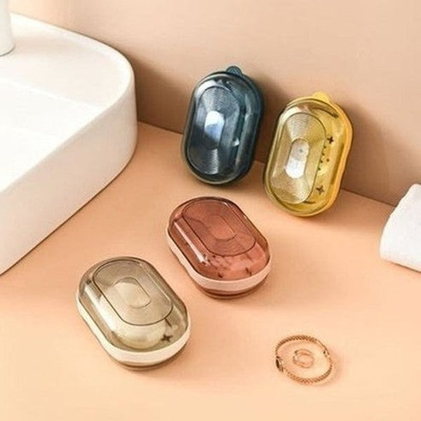 Double-layer Soap Box Durable Dripping Soap Container Nordic Accessories Rack Soap Holder Portable Style. Bathroom Accessories. Type: Soap Dishes & Holders.