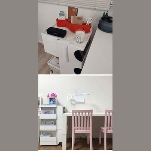 Indulge in the luxurious style of the Nordic Rotating Multilayer Bed Table, perfect for the small apartment. Decor. Furniture. Tables. Type: Nightstands.