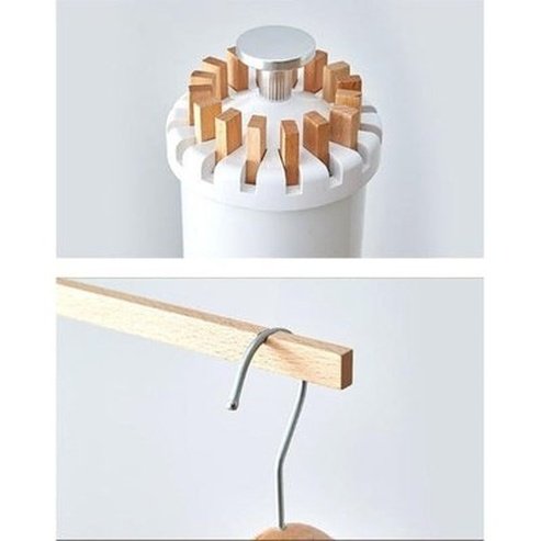 Solid Wood Foldable Floor Drying Rack Clothes Hanger