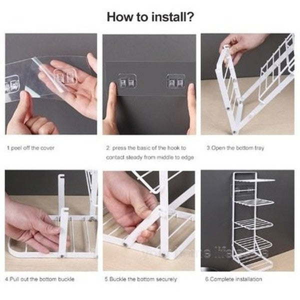 3/4 Tier Counter & Plate Organizer for Kitchen