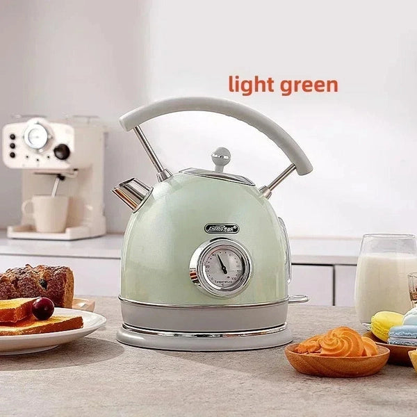 Retro Electric Kettle Quick Kettle Automatic Power Off With Temperature Display