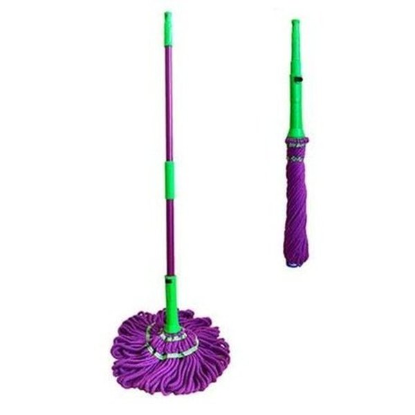 Hand-folding self-spinning self-wringing cleaning mop