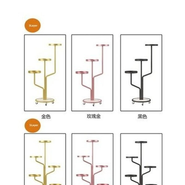 Gold Modern Five Tier Planter