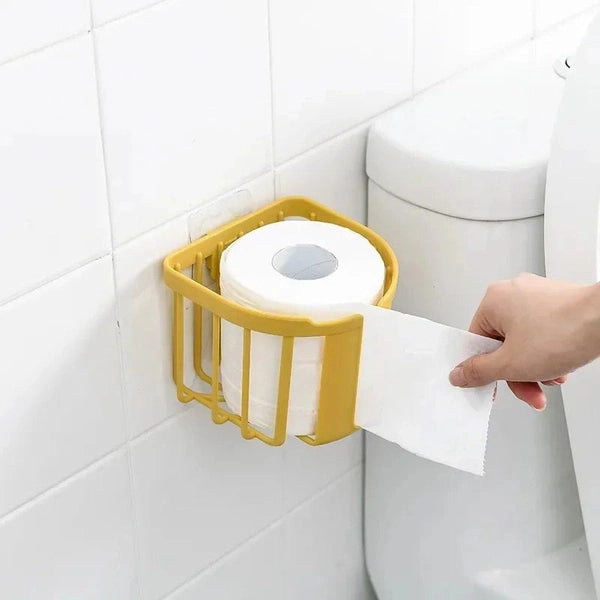 Punch-Free Toilet Paper Shelf
