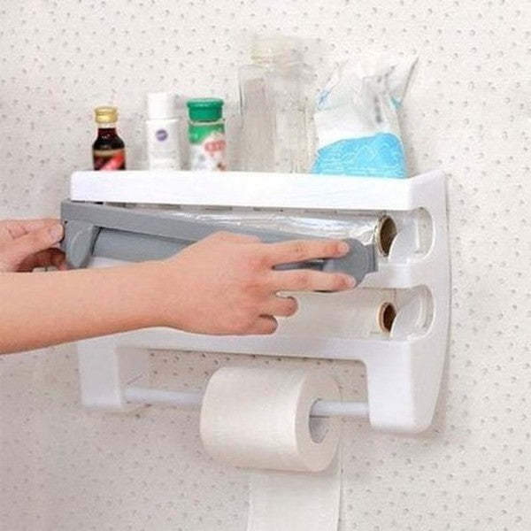 Wall-Mounted Kitchen Paper Roll Rack Dispenser