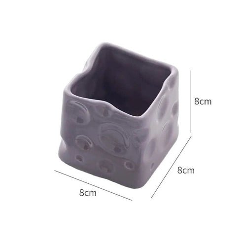 Ceramic Pen Holder & Fruit Fork Storage Jar