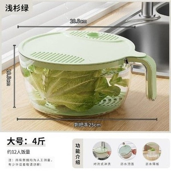 Multifunctional Rice Washing Drainage Basket Kitchen Vegetable Washing Basin Filtering Water Vegetable Drainage Storage Basket. Kitchen Tools: Colanders & Strainers
