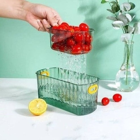 Double Storage Box for Snacks Nuts Fruit Seeds Shells