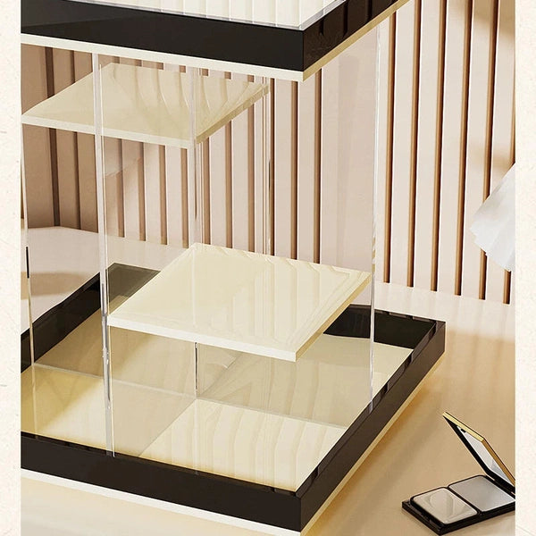 Acrylic Cosmetic Organizer Box, Rotatable Bathroom Storage Rack