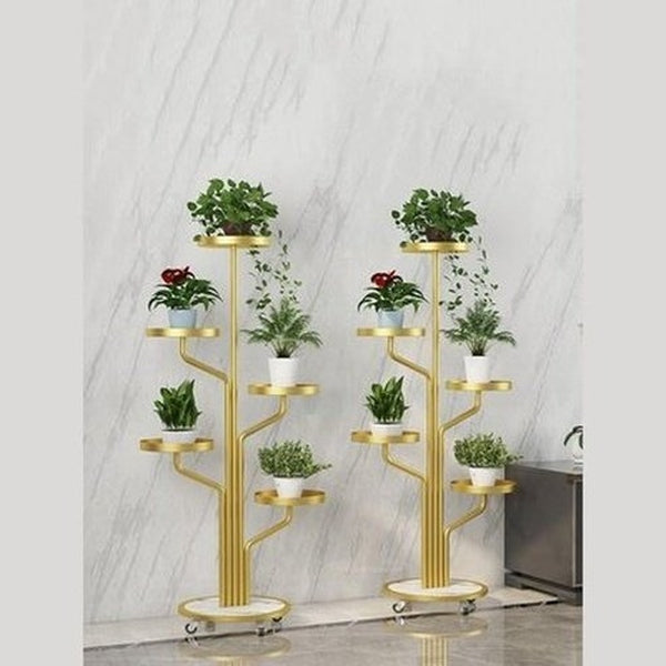 Simple Modern Living Room Floor Type Indoor Iron Flower Pot Frame Balcony Fleshy Plant Layer Rack. Decor. Type: Garden Pot Saucers & Trays.