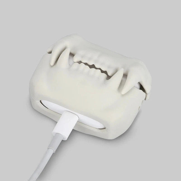 3D Cartoon Horrible Tiger Teeth Silicone Protective Case for AirPods