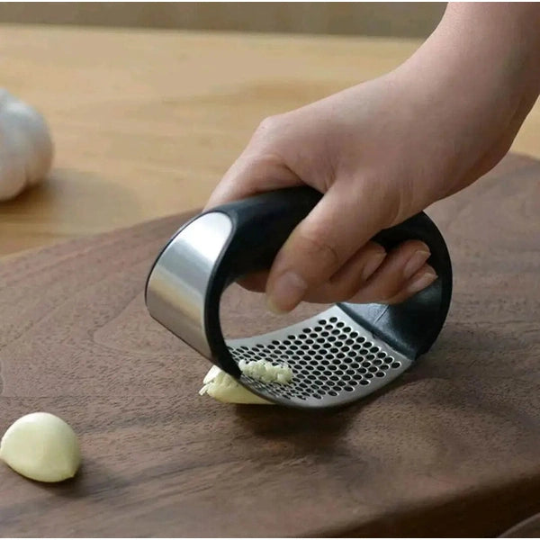 Stainless Steel Garlic Press, Manual Garlic Mincer