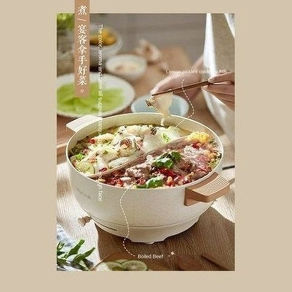 Bear Electric Hot Electric Boiling Pot 5 Liters Capacity Mandarin Duck Adjustable Fire Power Hotpot Cooker Cooking Pot. Cookware. Type: Casserole Dishes.