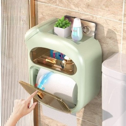 Wall Mounted Waterproof Toilet Tissue Storage Box