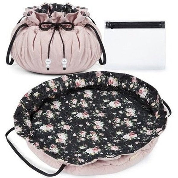 Drawstring Makeup Bag for Women Travel Cosmetic Bag Organizer Case with Clear Pouch Set. Luggage and Bags. Type: Cosmetic and Toiletry Bags. Material: Polyester.
