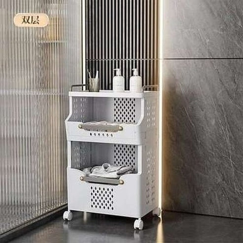 Large Capacity Multi-layer Foldable Dirty Clothes Basket