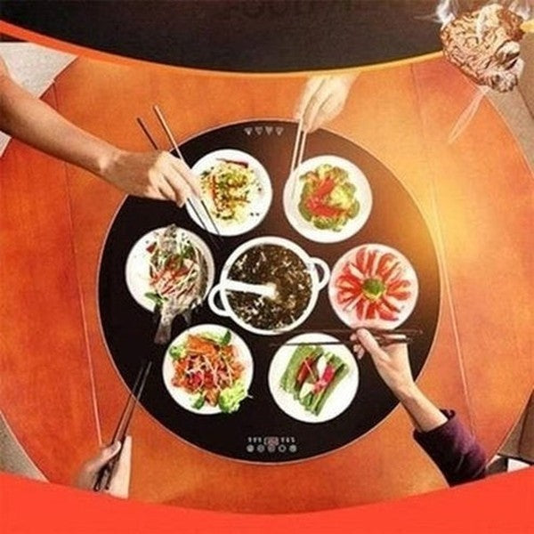 Rotating Food Insulation Plate Heating Board