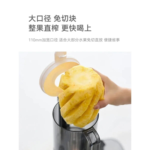 Juicer with Juice Slag Separation, Household Fully Automatic Slow Grinding, Large Diameter