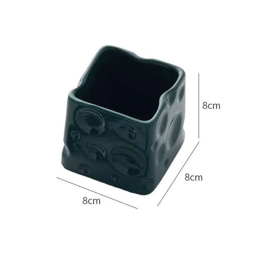 Ceramic Pen Holder & Fruit Fork Storage Jar