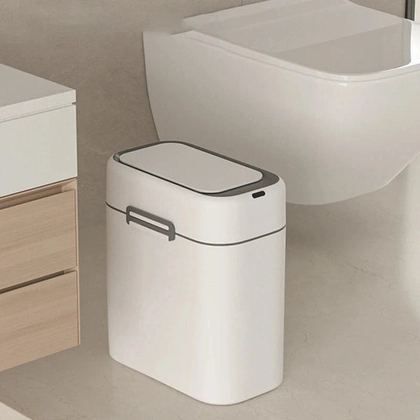 Automatic Sensor Trash Can with Lid for Bathroom, Trash Bin, Toilet Paper Basket
