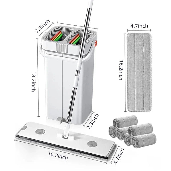 Multifunctional Microfiber Cleaning Mop and Bucket Set