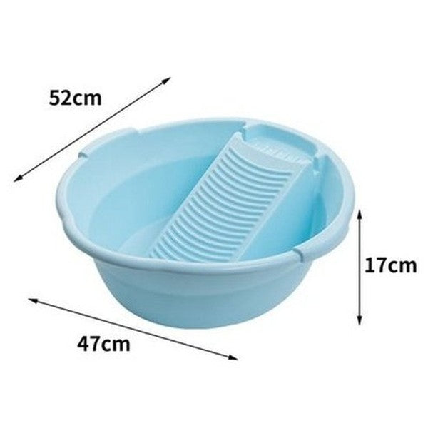 Thickened Washing Board Plastic Washtub with Washboard Laundry Tub Washtub Washing Baby Clothes Washing Board Cleaning Tools. Laundry Supplies.