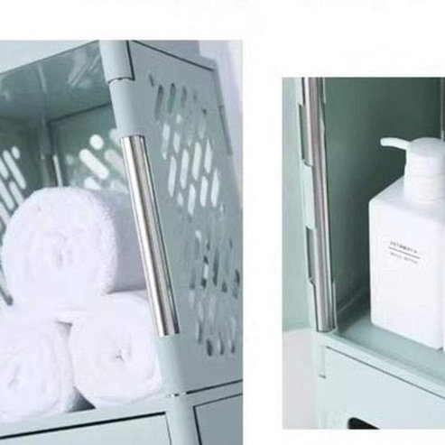 Multifunctional Multi-layer Plastic Narrow Bath Rack
