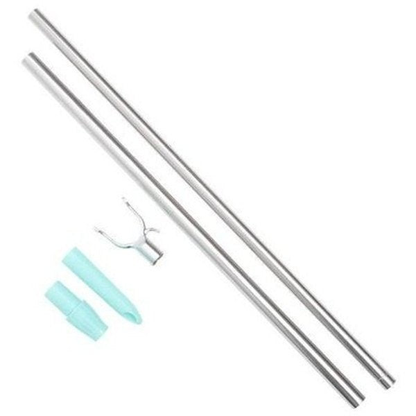Stainless-Steel Telescopic Wardrobe Pole Hook
