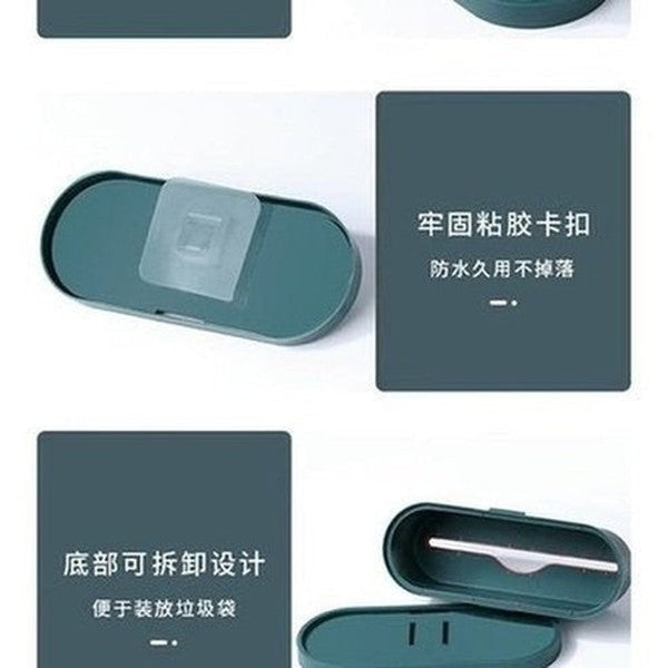 Kitchen Bathroom Hanging Trash Bag Dispenser and Storage Box Wall Mounted Kitchen Plastic Bag Container. Cleaning Tools. Type: Trash Cans & Wastebaskets.