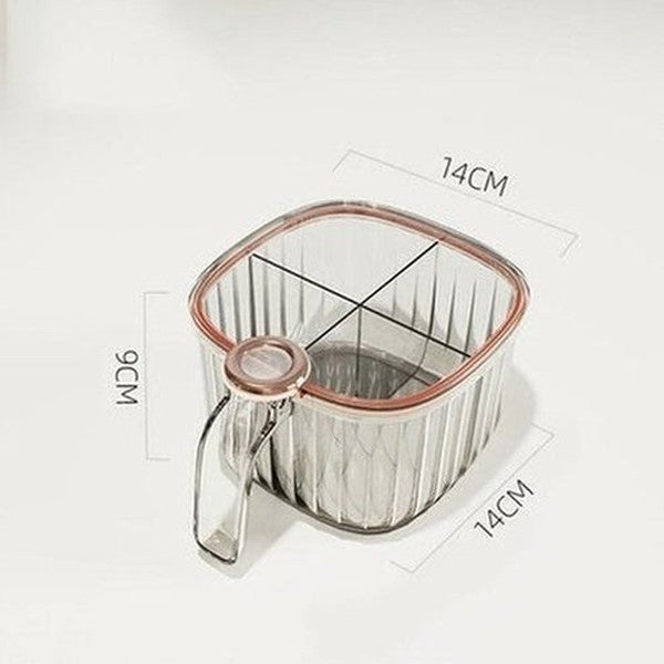 Transparent Plastic Condiment Container With Lid. Spices Storage Box With Spoon. Plastic Clear Condiment Storage Box. Tools & Utensils. Kitchen Organizers: Spice Organizers.