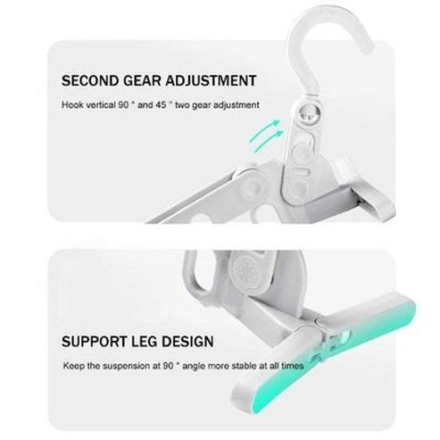 Foldable Plastic Suit Coat Closet Organizer Hanger