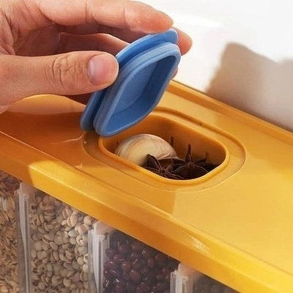 Moisture-proof sealed rice dispenser storage box. Food Grain Storage Box Sealed Rice Buckets Wall Mounted Storage Tank. Food Storage: Food Storage Containers.