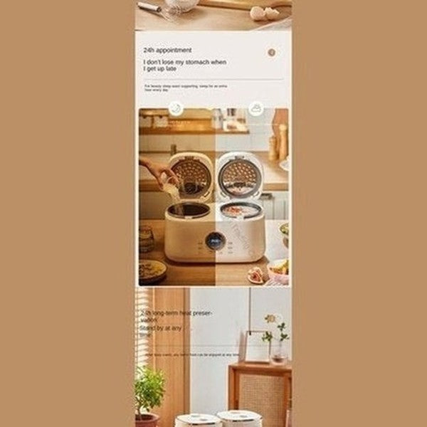 Double Gallbladder Intelligent Rice Cooker Mini Multi-function Household Double Combination Rice Cooker 3-4 People. Kitchen Appliances: Food Cookers and Steamers.