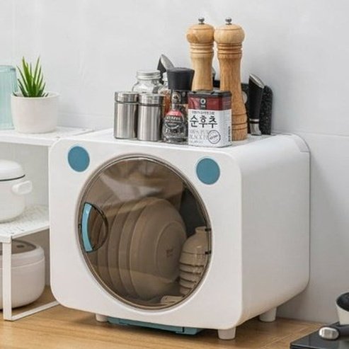 Cute Mini Dish Organizer Drain Cube Box